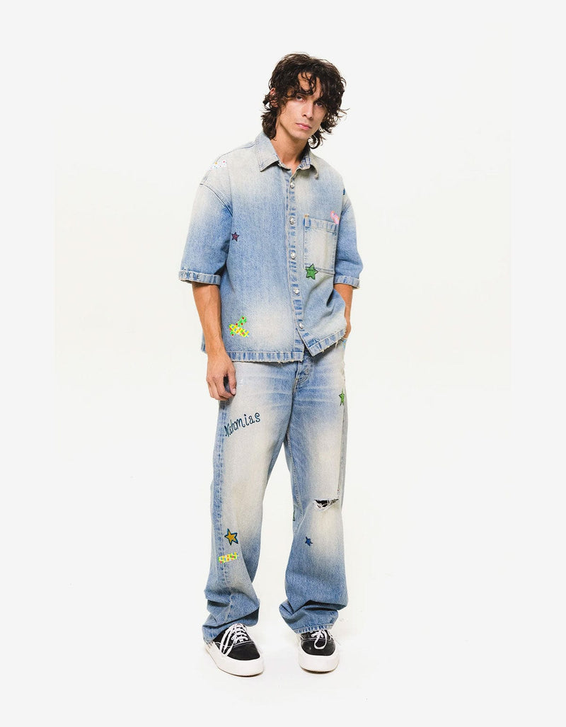 Nahmias Blue Bandaid Baggy Jeans D5-P43Q15-415