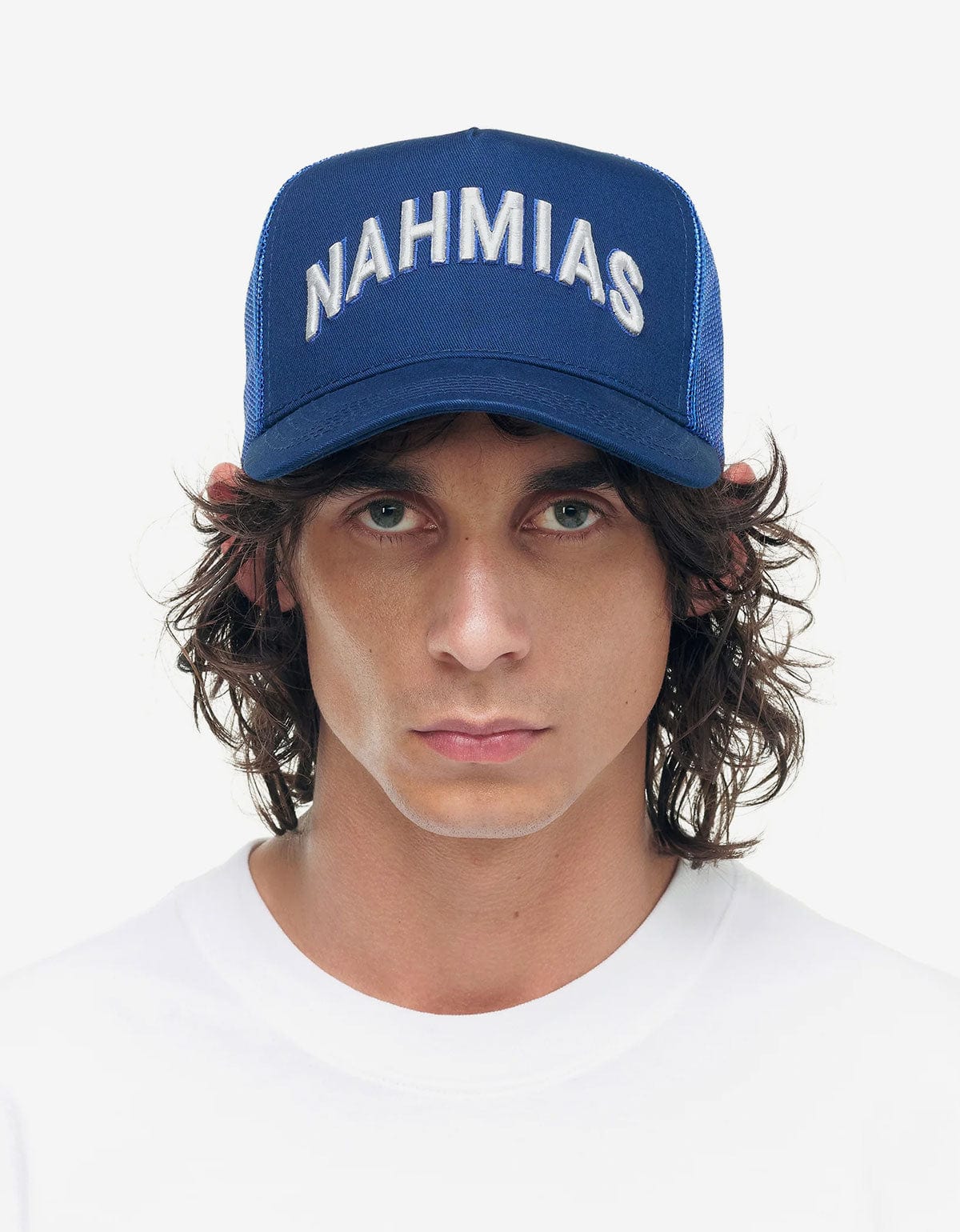 Nahmias Blue Varsity Trucker Hat TR2-G9-427