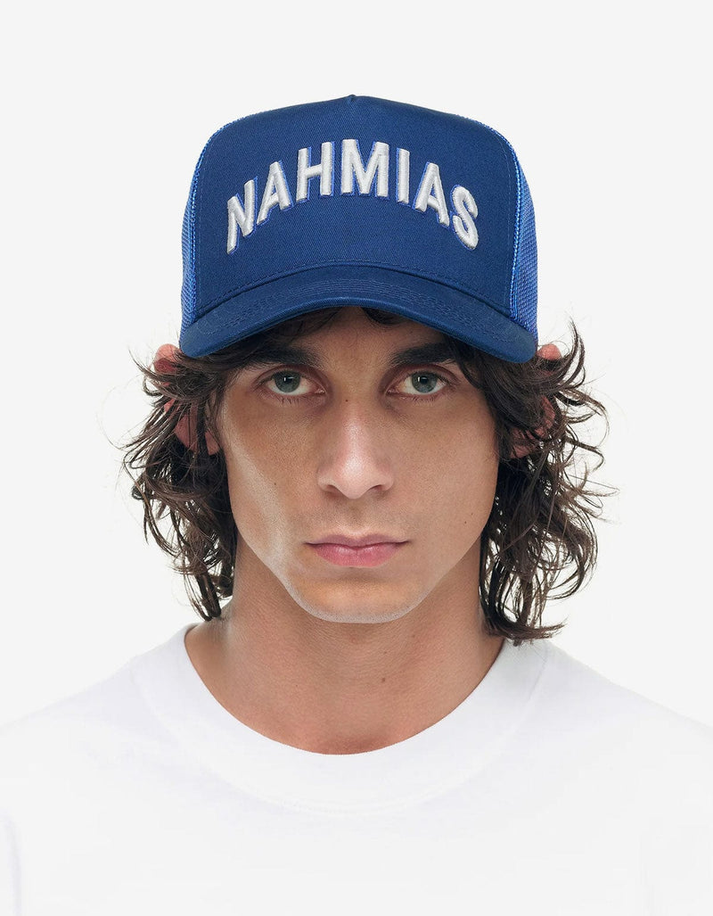 Nahmias Blue Varsity Trucker Hat TR2-G9-427