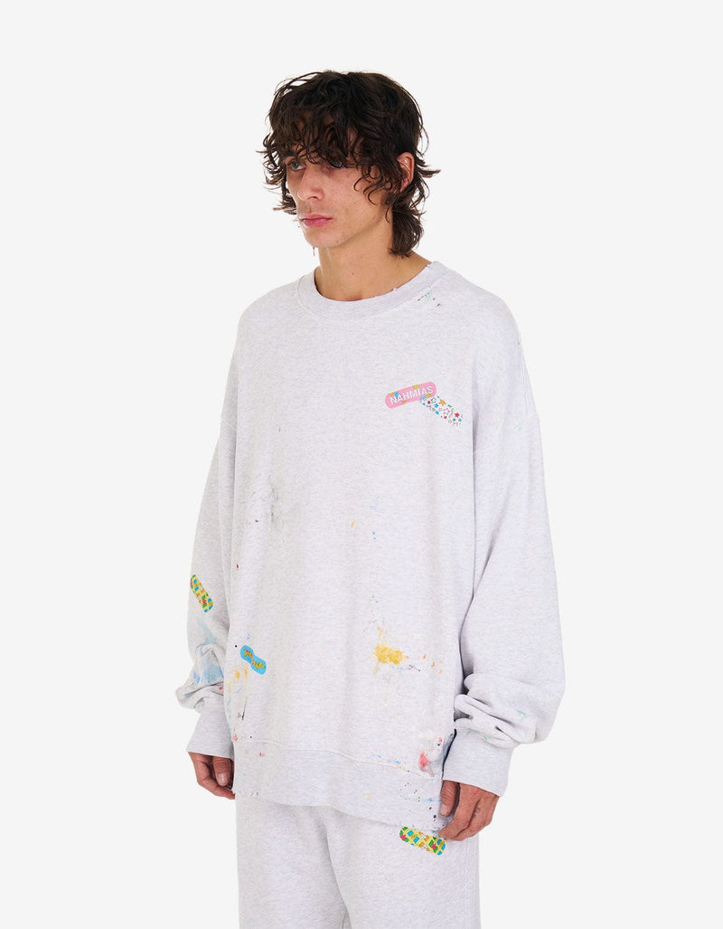 Nahmias Grey Bandaid Sweatshirt Y21-CN4Q15-020