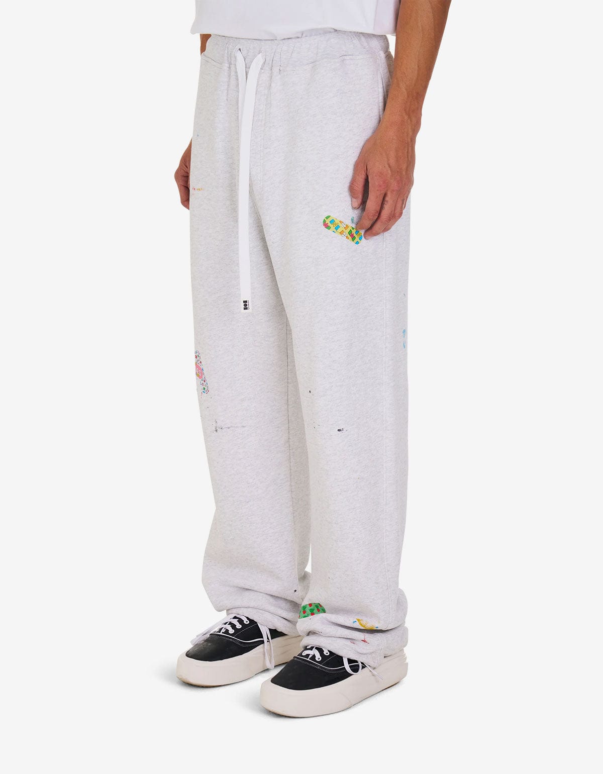 Nahmias Grey Bandaid Wide Sweatpants Y21-P53Q15-020