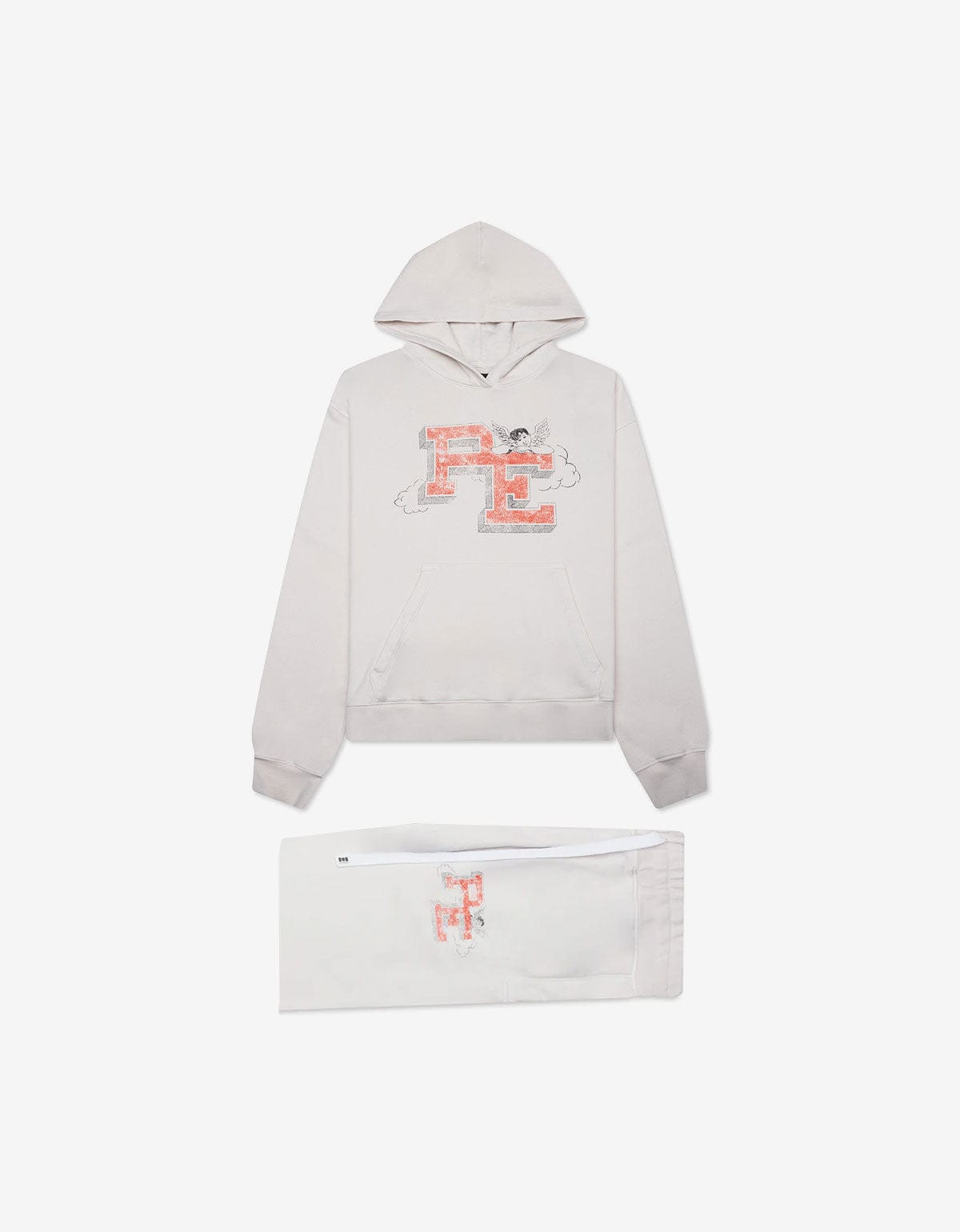 Nahmias White P.E. Cherub Hoodie & Cherub Baggy Sweatpants Bundle
