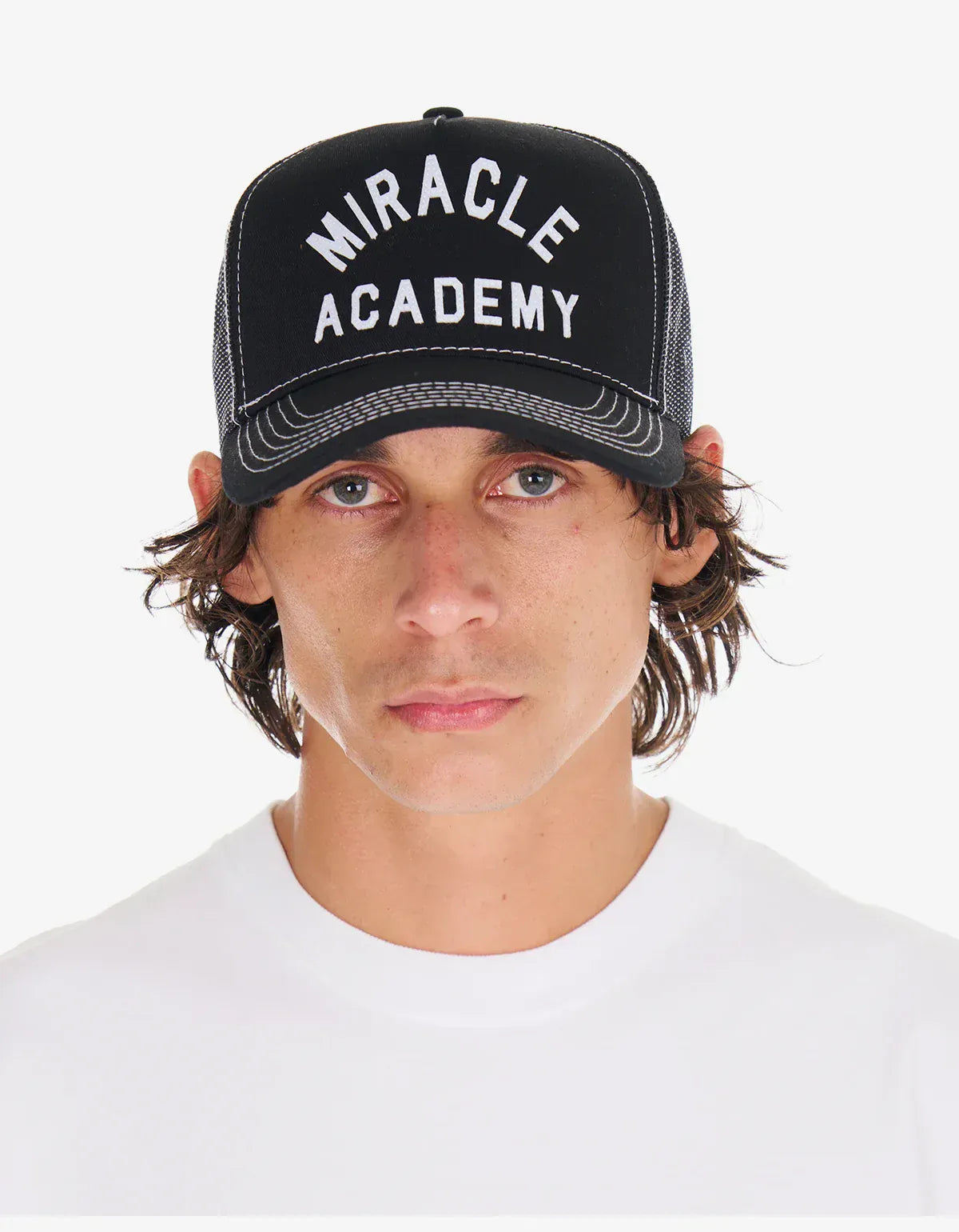Nahmias Black Miracle Academy Contrast Trucker Hat TR2-G32-112