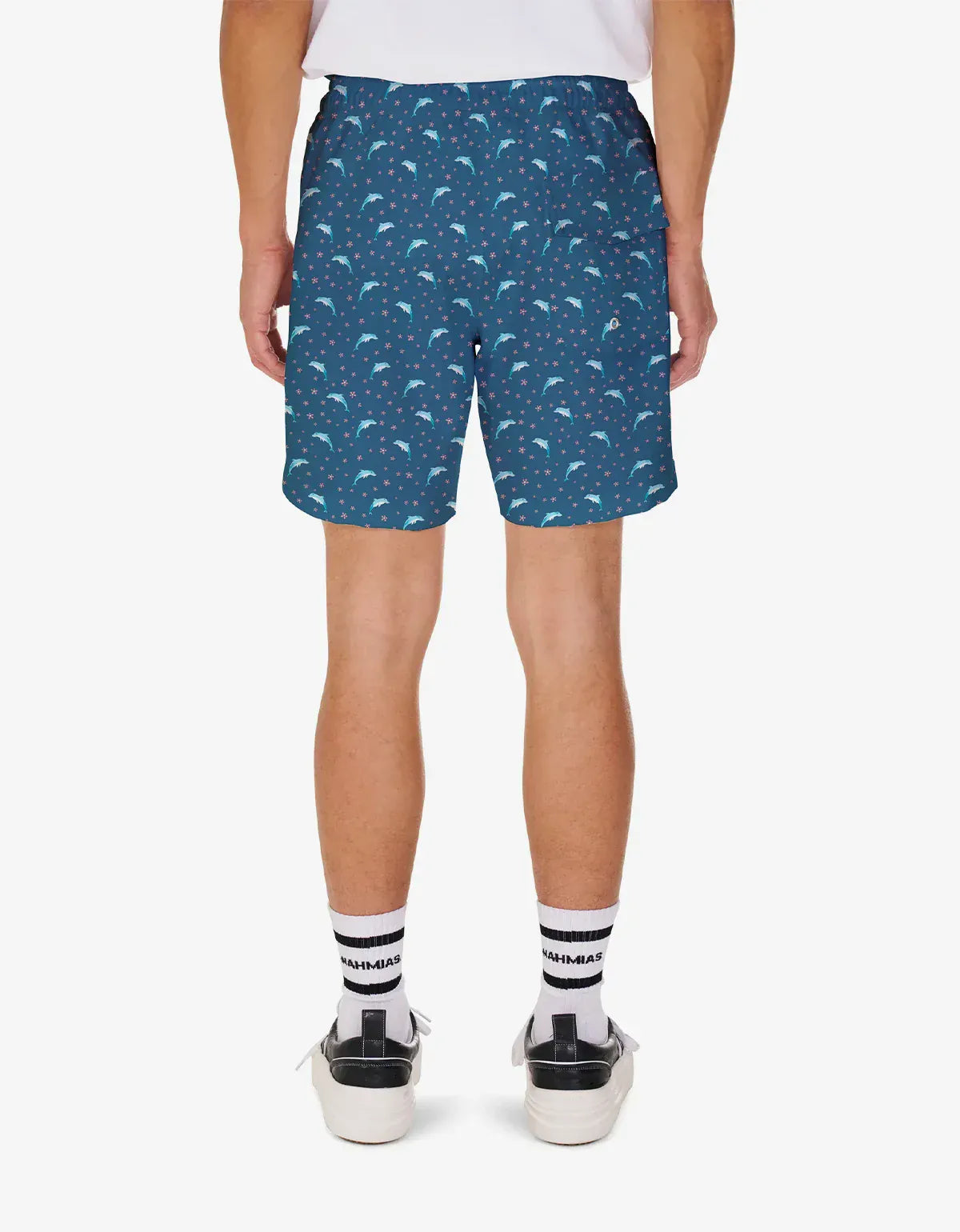 Nahmias Blue Dolphin Print Swim Trunk M2-R2-993