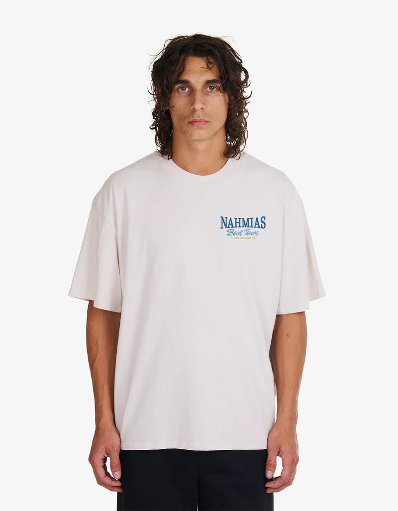 Nahmias White Boat Tours Boxy T-Shirt Y10-T23N2-100
