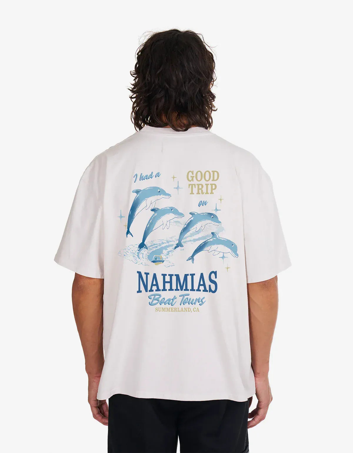 Nahmias White Boat Tours Boxy T-Shirt Y10-T23N2-100