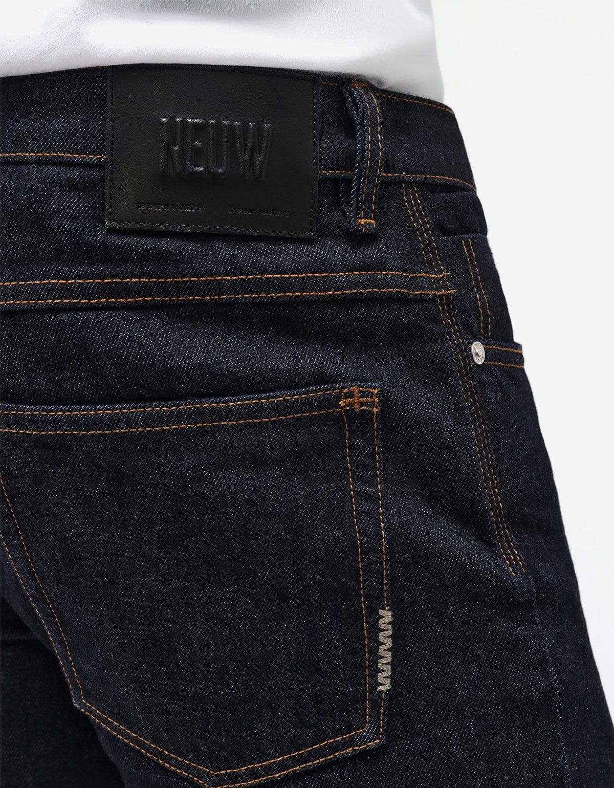 Neuw Lou Straight Crudo Blue Jeans