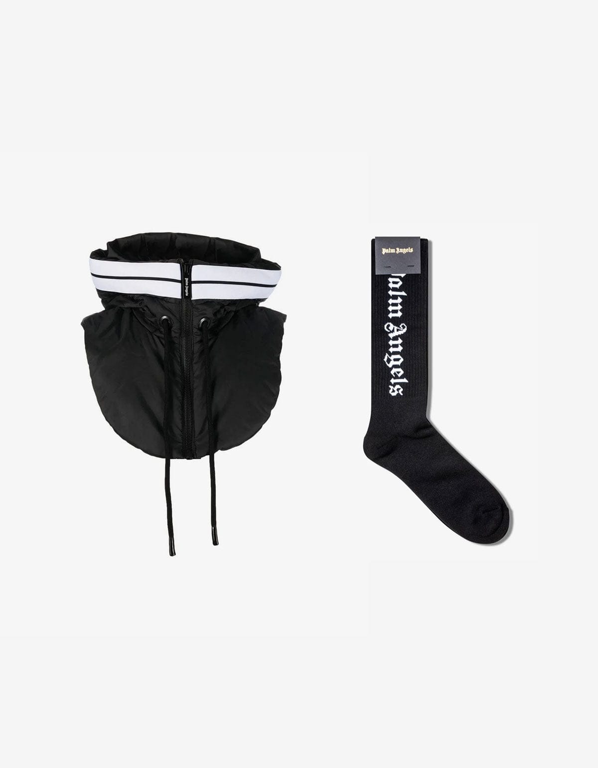 Palm Angels Black Venice Neckwarmer & Socks Set