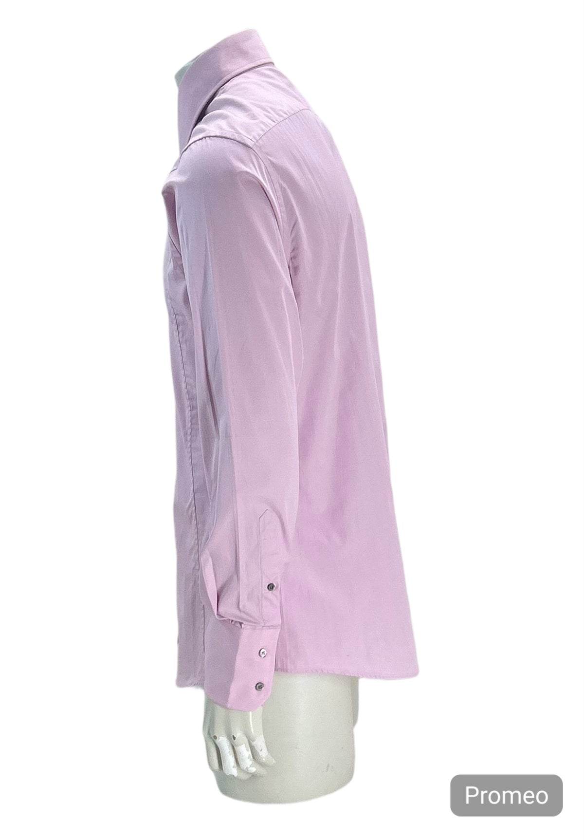 Gucci Pink Slim Fit Darted Shirt With Double Button Collar & Cuffs