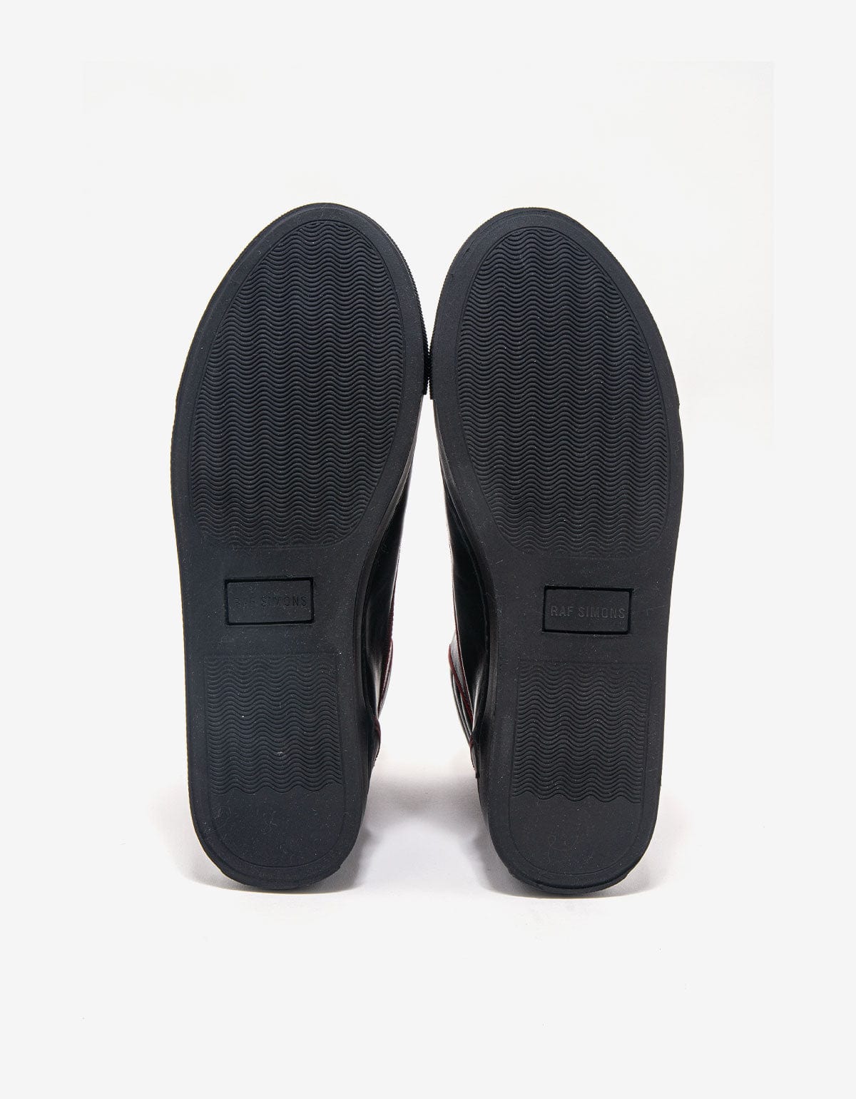 Raf Simons Black High Top Trainers with Highlights - AW16