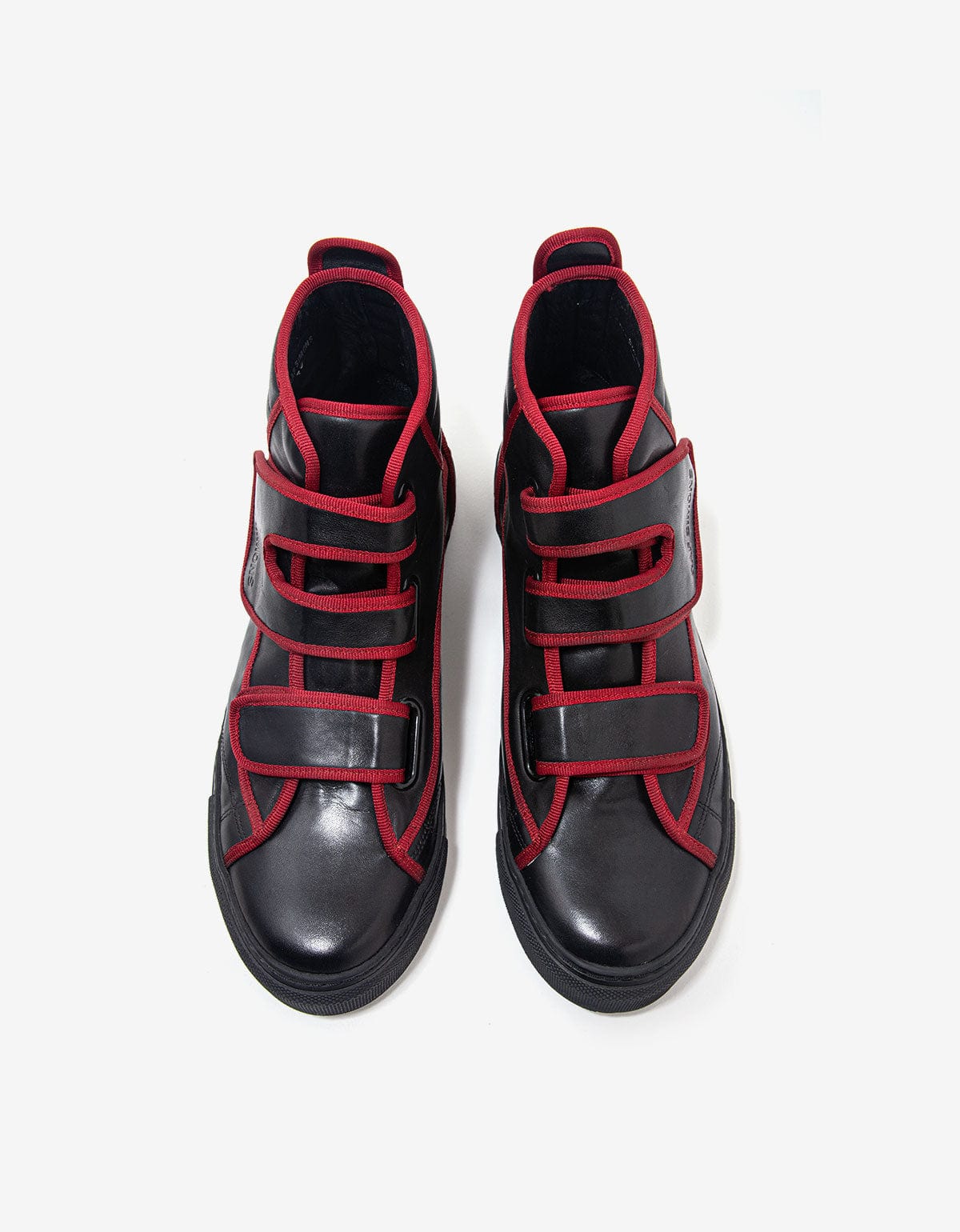 Raf Simons Black High Top Trainers with Highlights - AW16