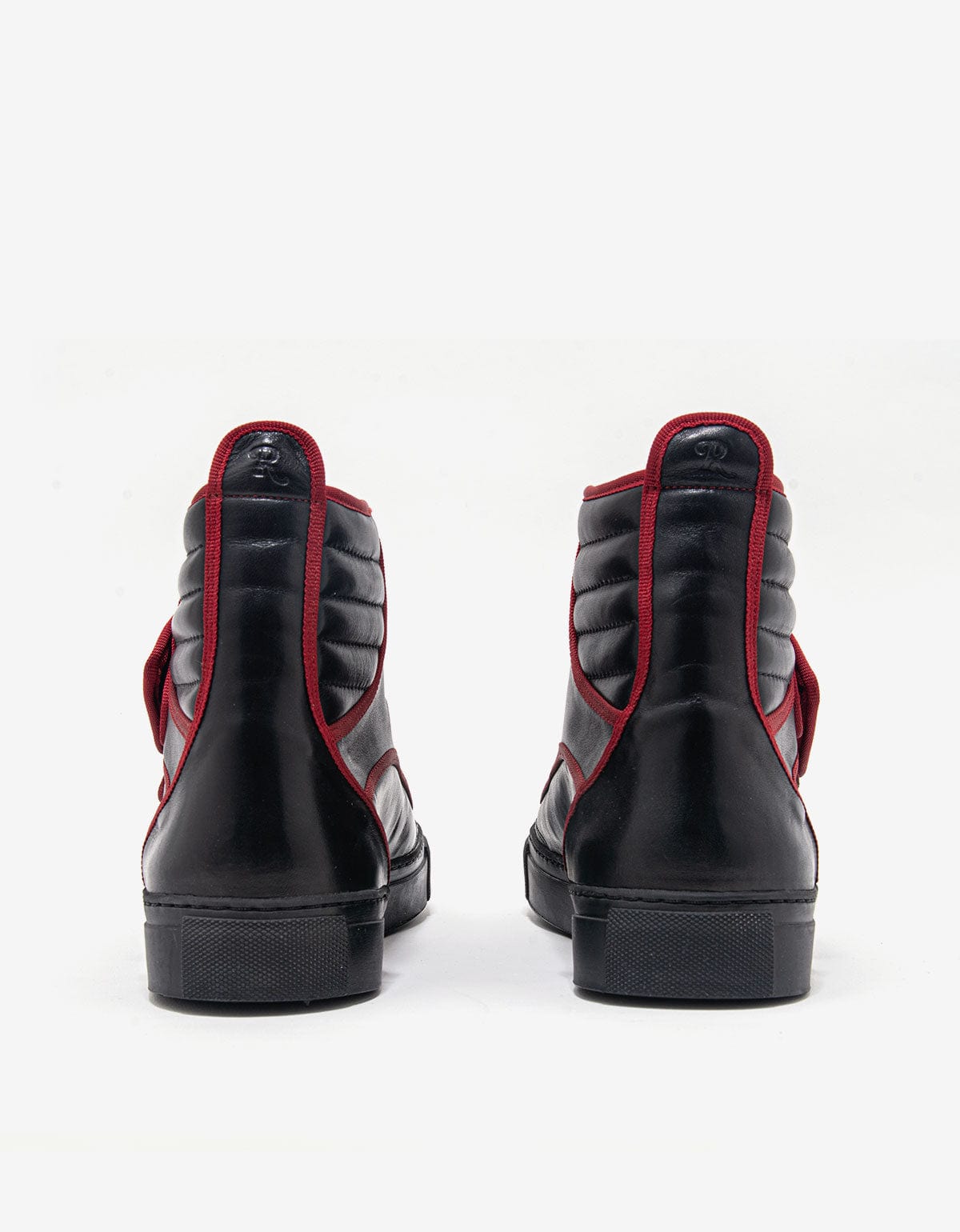 Raf Simons Black High Top Trainers with Highlights - AW16