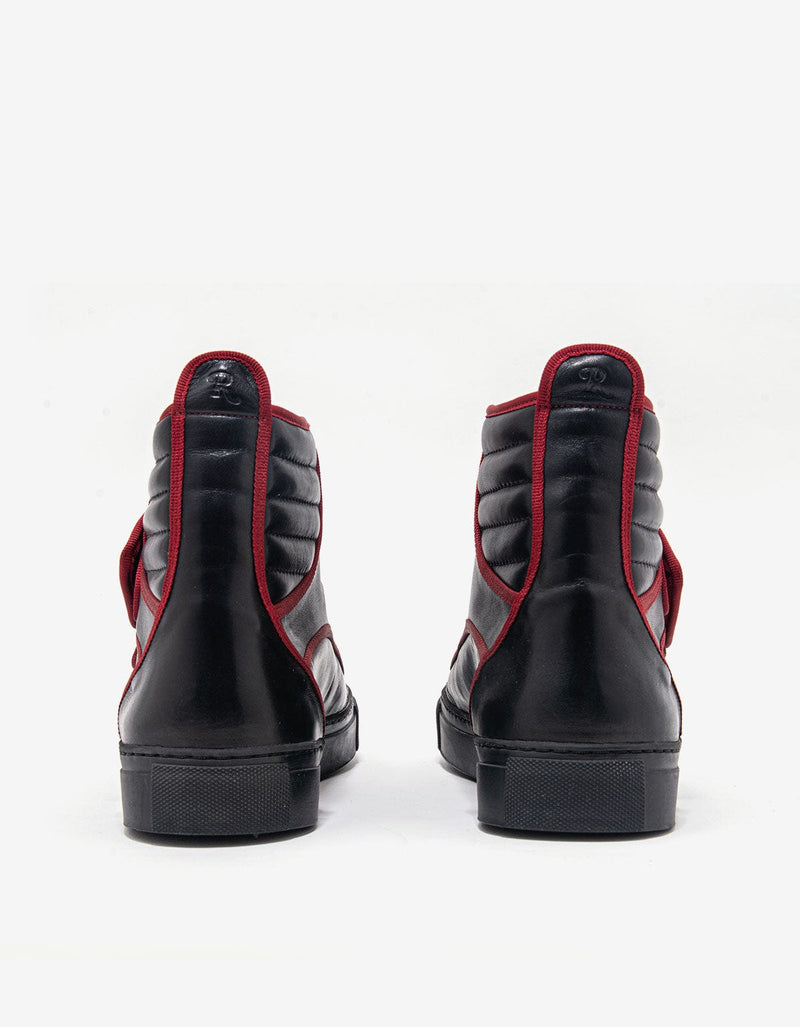 Raf Simons Black High Top Trainers with Highlights - AW16