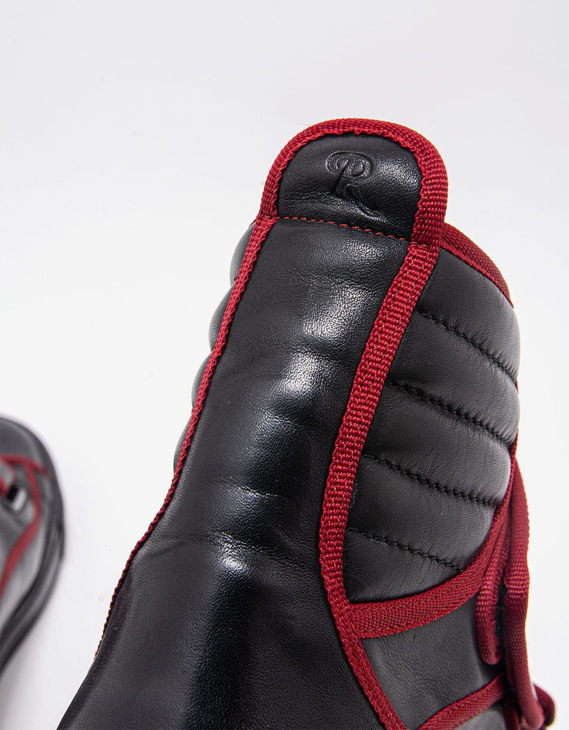 Raf Simons Black High Top Trainers with Highlights - AW16