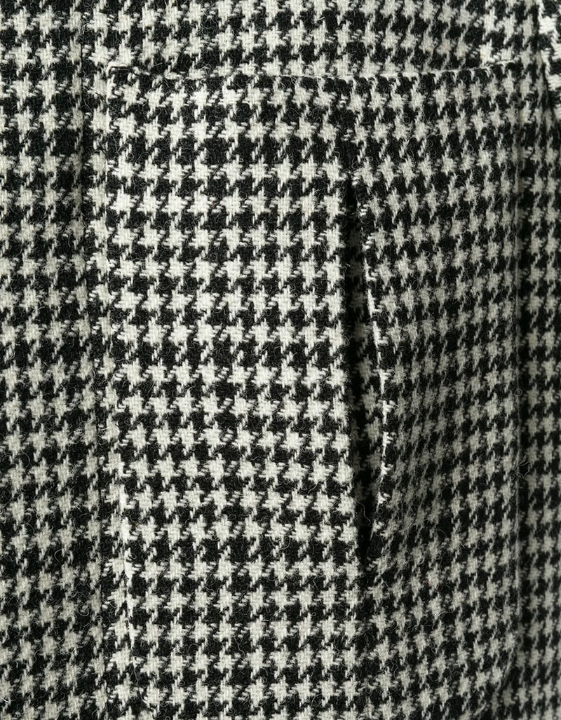 Raf Simons Houndstooth Check Wool Coat