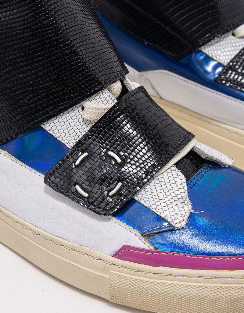 Raf Simons White Removable Lace High Top Trainers - SS14