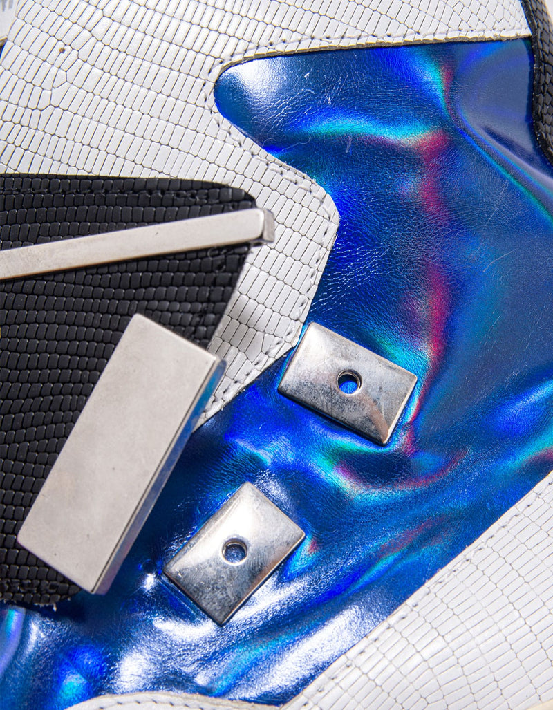 Raf Simons White Removable Lace High Top Trainers - SS14
