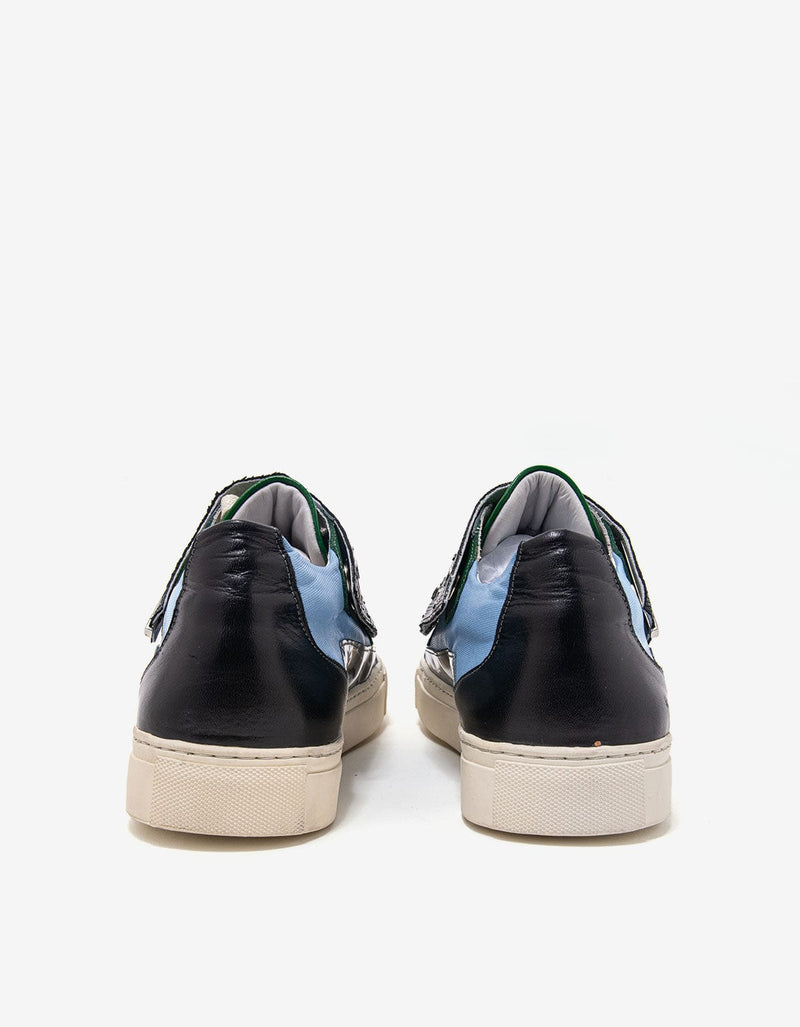 Raf Simons Blue Removable Lace Guard Low Trainers - SS14