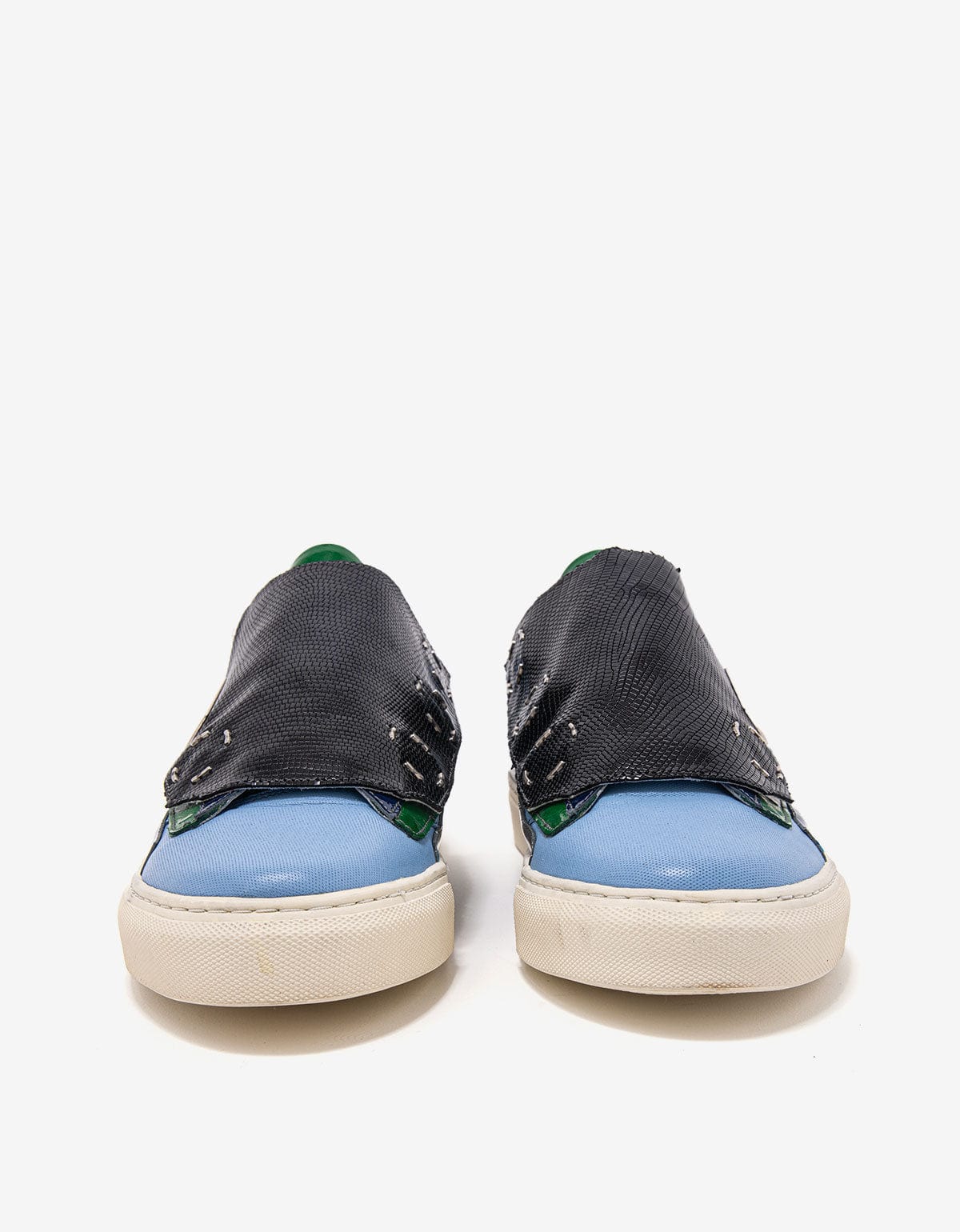 Raf Simons Blue Removable Lace Guard Low Trainers - SS14