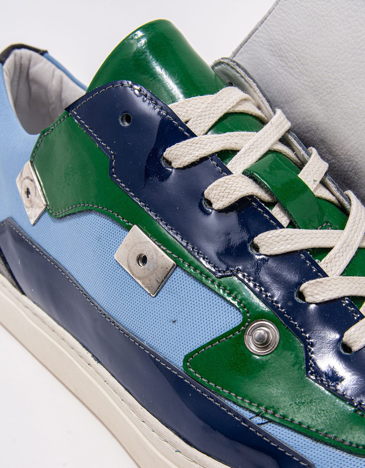 Raf Simons Blue Removable Lace Guard Low Trainers - SS14