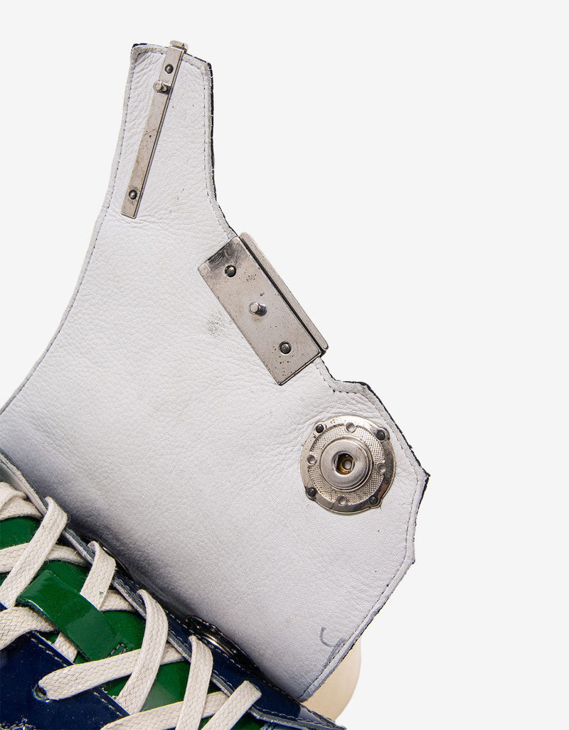 Raf Simons Blue Removable Lace Guard Low Trainers - SS14