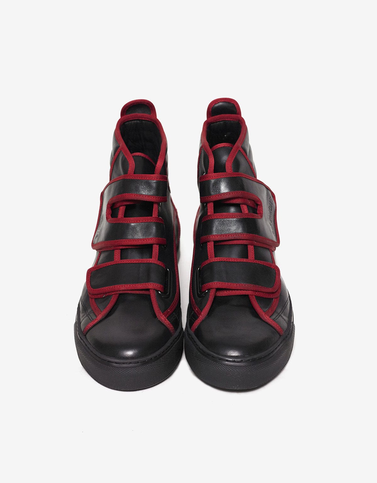 Raf Simons Black High Top Trainers with Highlights - AW16