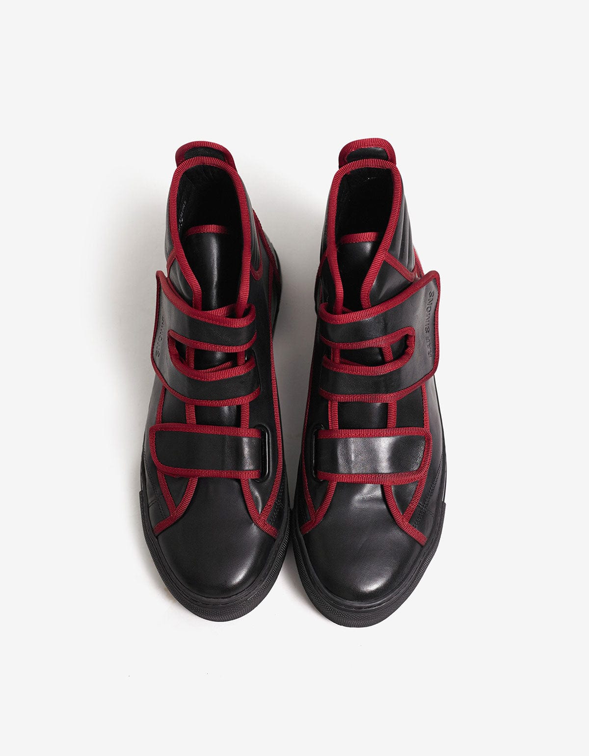 Raf Simons Black High Top Trainers with Highlights - AW16