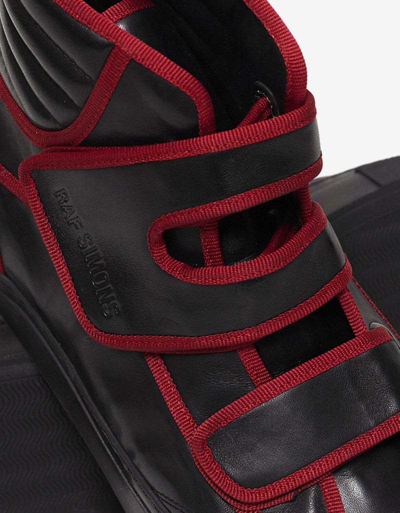 Raf Simons Black High Top Trainers with Highlights - AW16