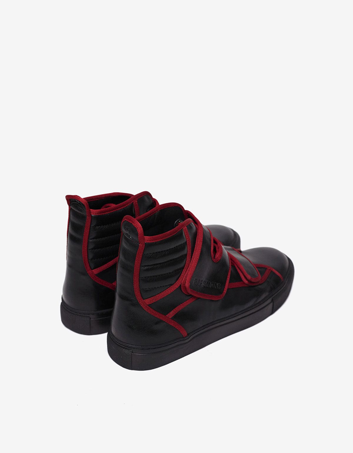 Raf Simons Black High Top Trainers with Highlights - AW16