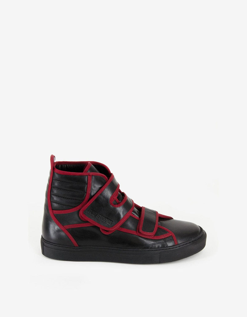 Raf Simons Black High Top Trainers with Highlights - AW16