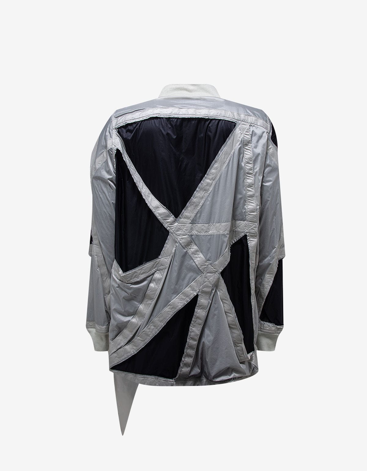Rick Owens Grey Cut-Out Rod Jacket