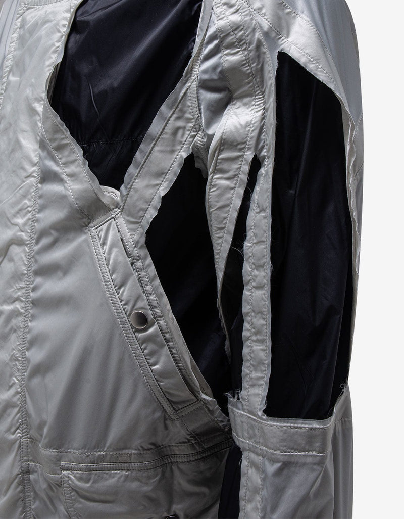 Rick Owens Grey Cut-Out Rod Jacket