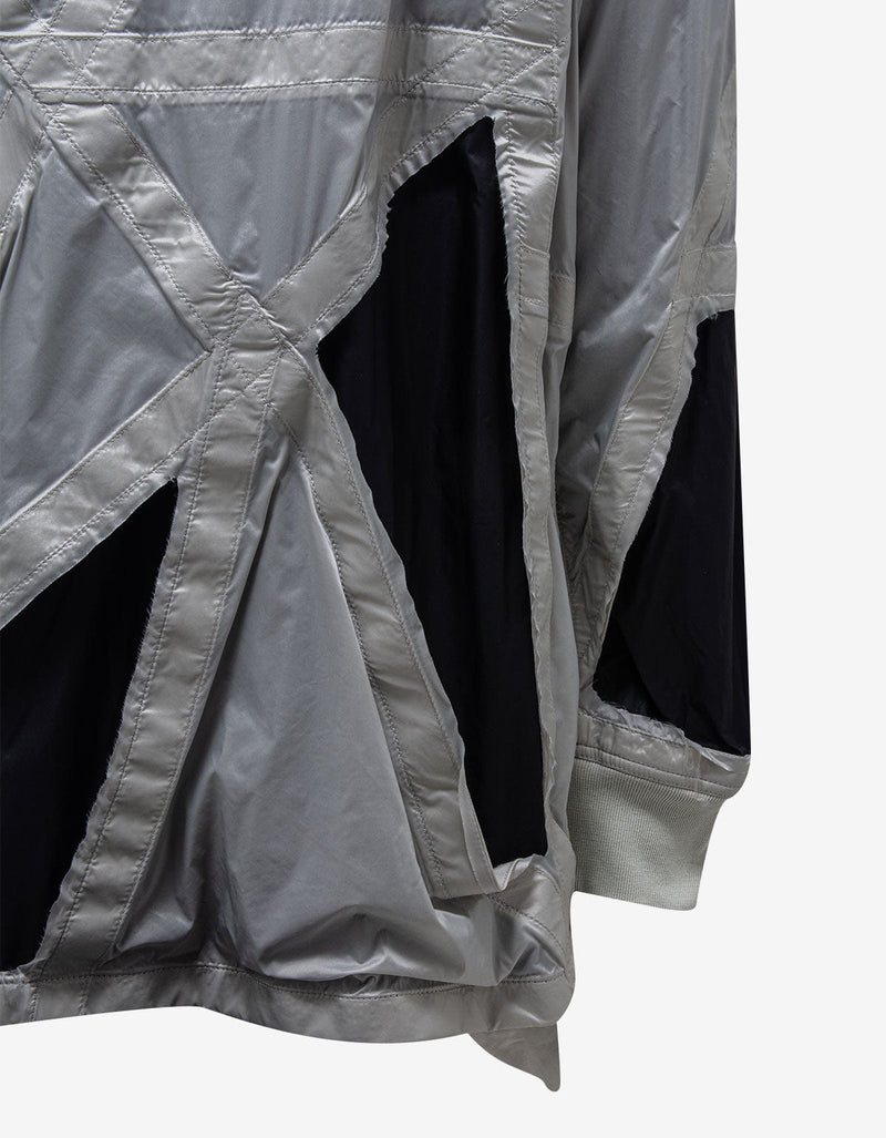 Rick Owens Grey Cut-Out Rod Jacket