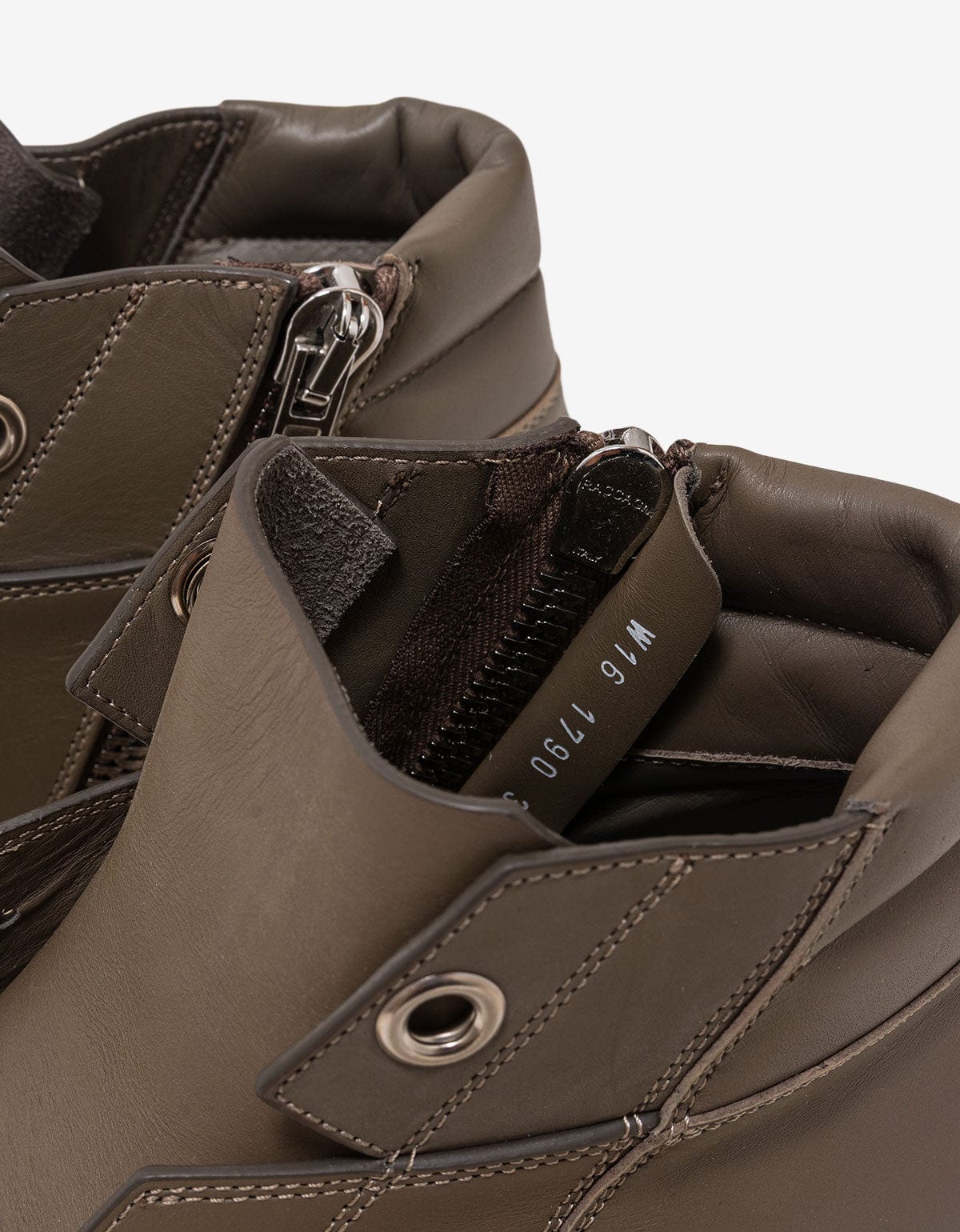 Rick Owens Island Dunk Darkdust Grey Mid High Trainers - AW16