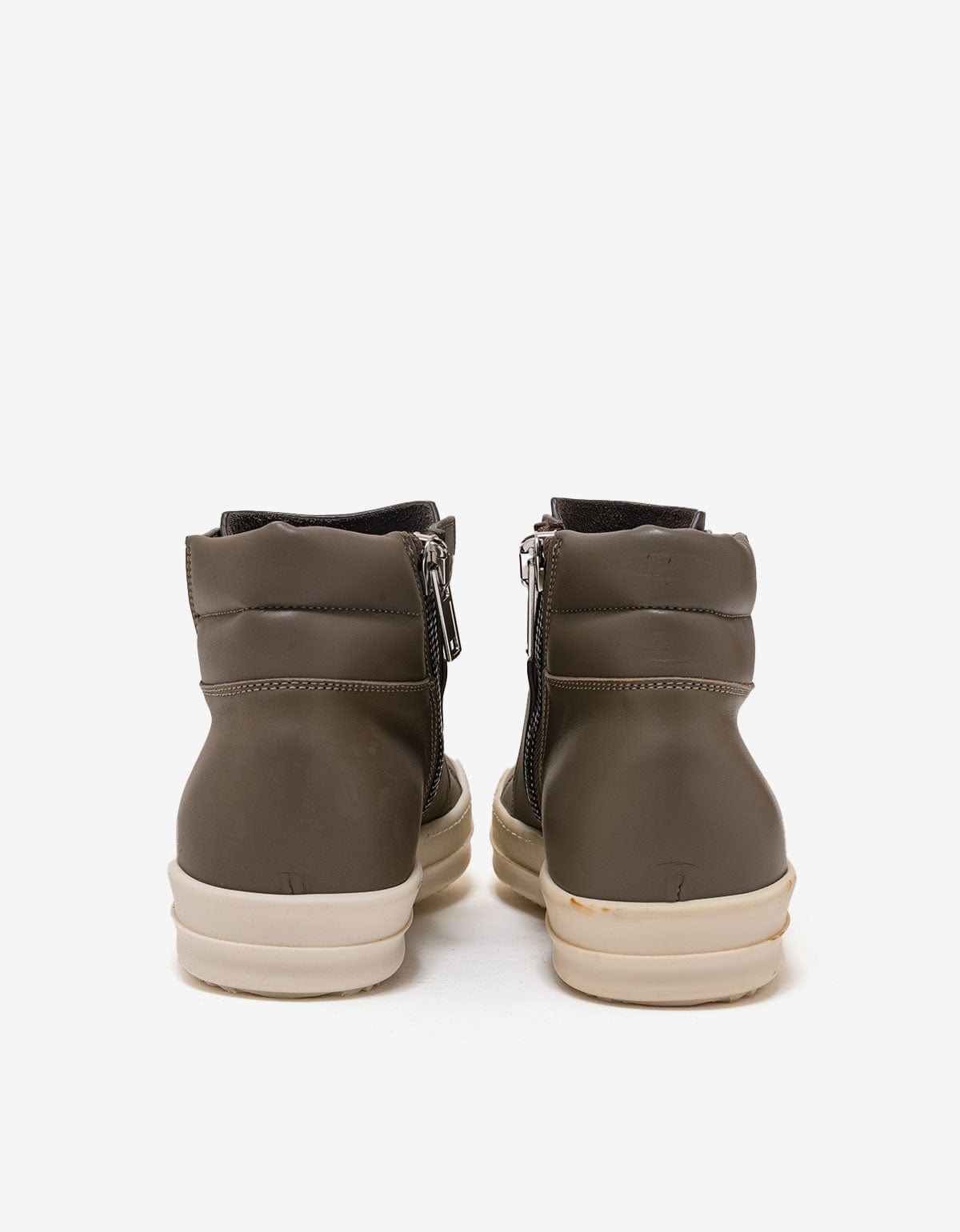 Rick Owens Island Dunk Darkdust Grey Mid High Trainers - AW16