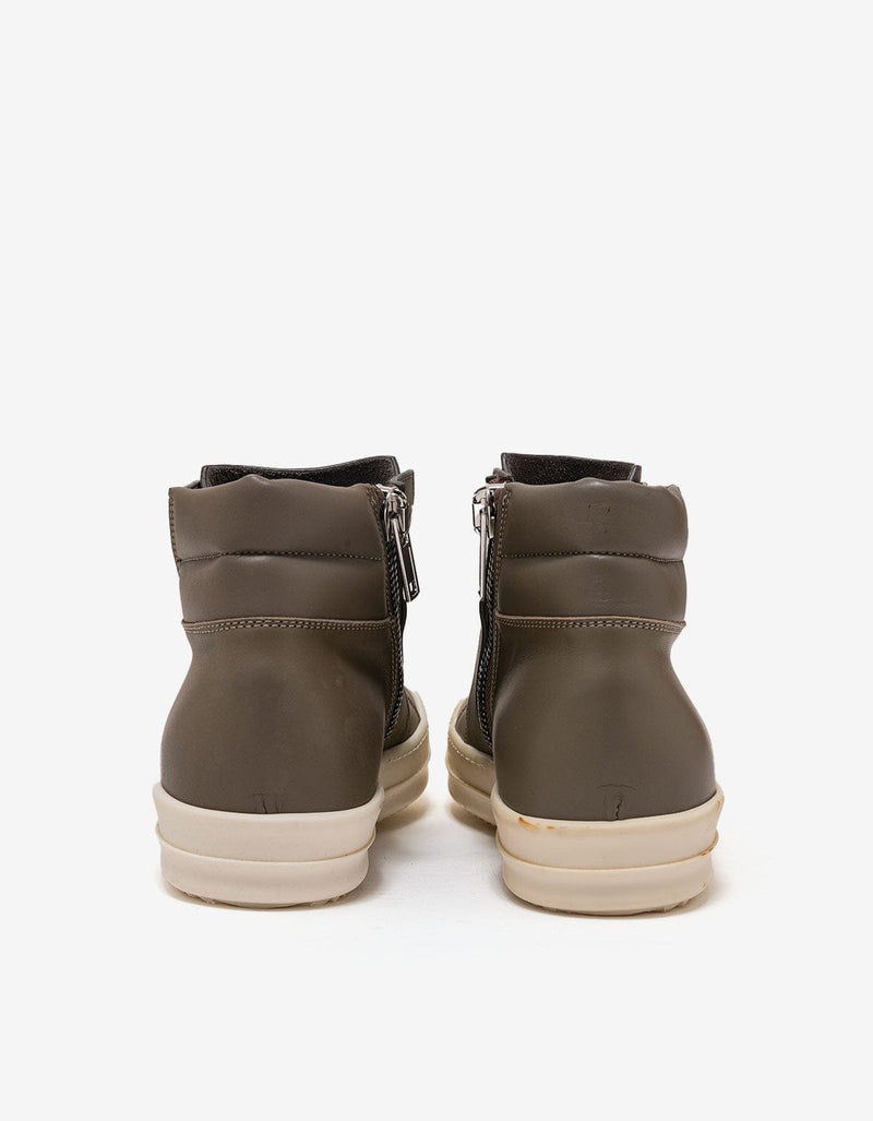 Rick Owens Island Dunk Darkdust Grey Mid High Trainers - AW16