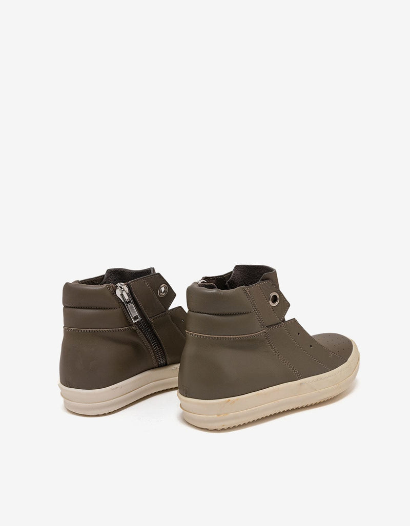 Rick Owens Island Dunk Darkdust Grey Mid High Trainers - AW16