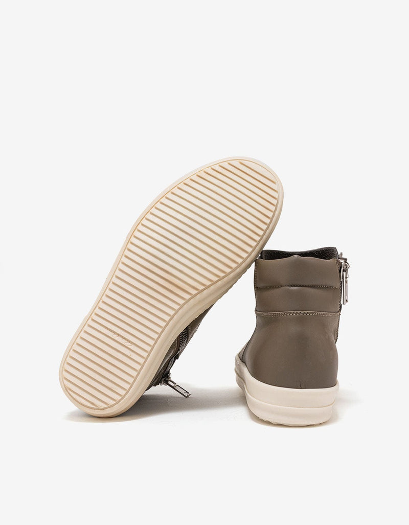 Rick Owens Island Dunk Darkdust Grey Mid High Trainers - AW16