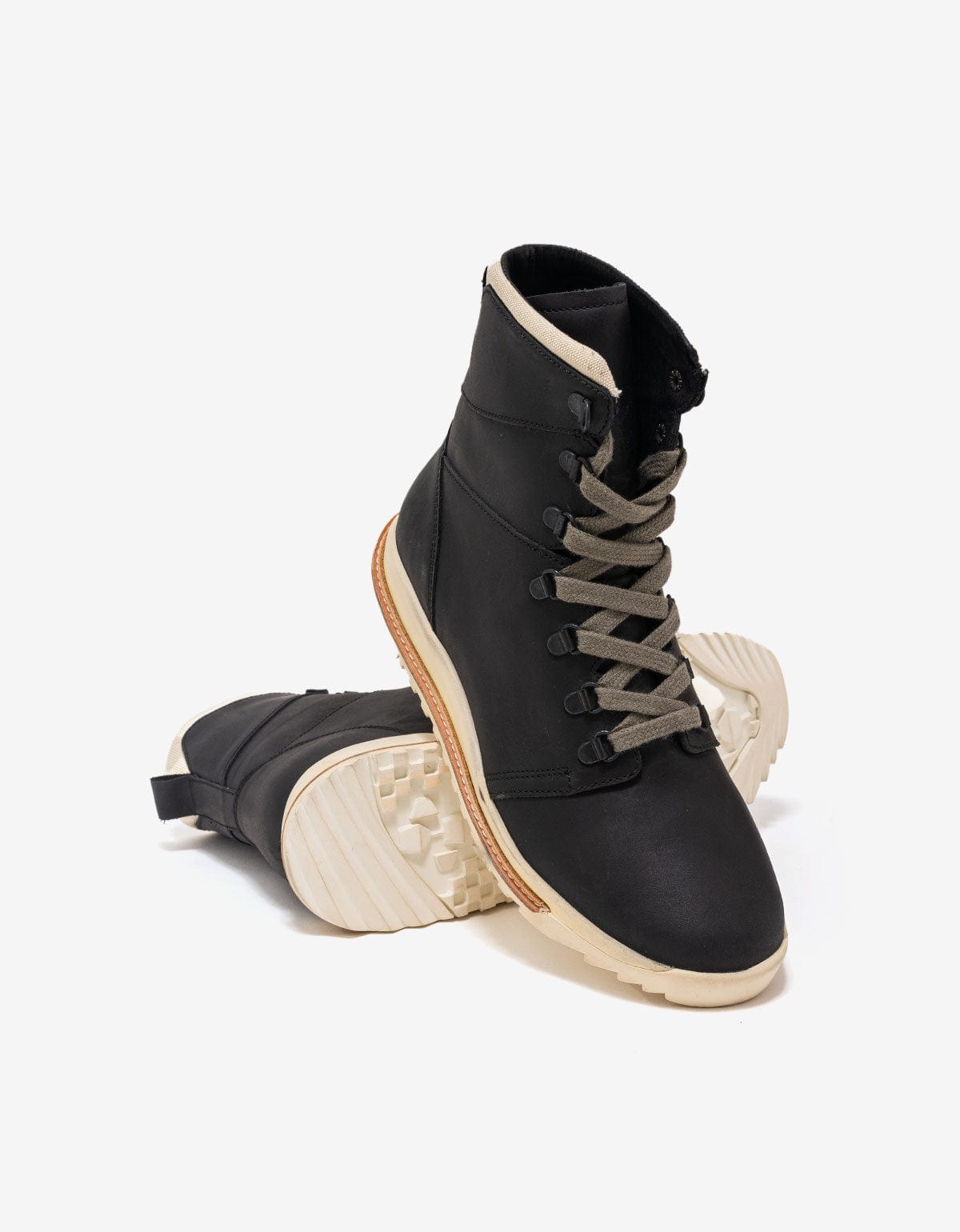 Rick Owens Lace Up Dirt Grafton Black Boots - circa SS18 – mens