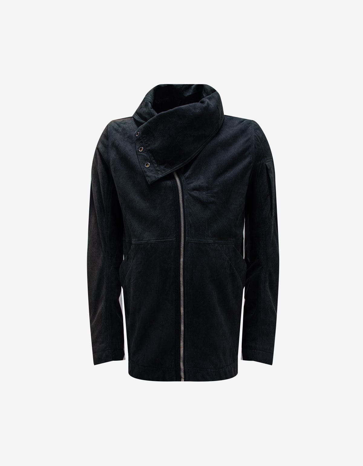 Rick Owens Showtek Passport Blue Leather Jacket 
