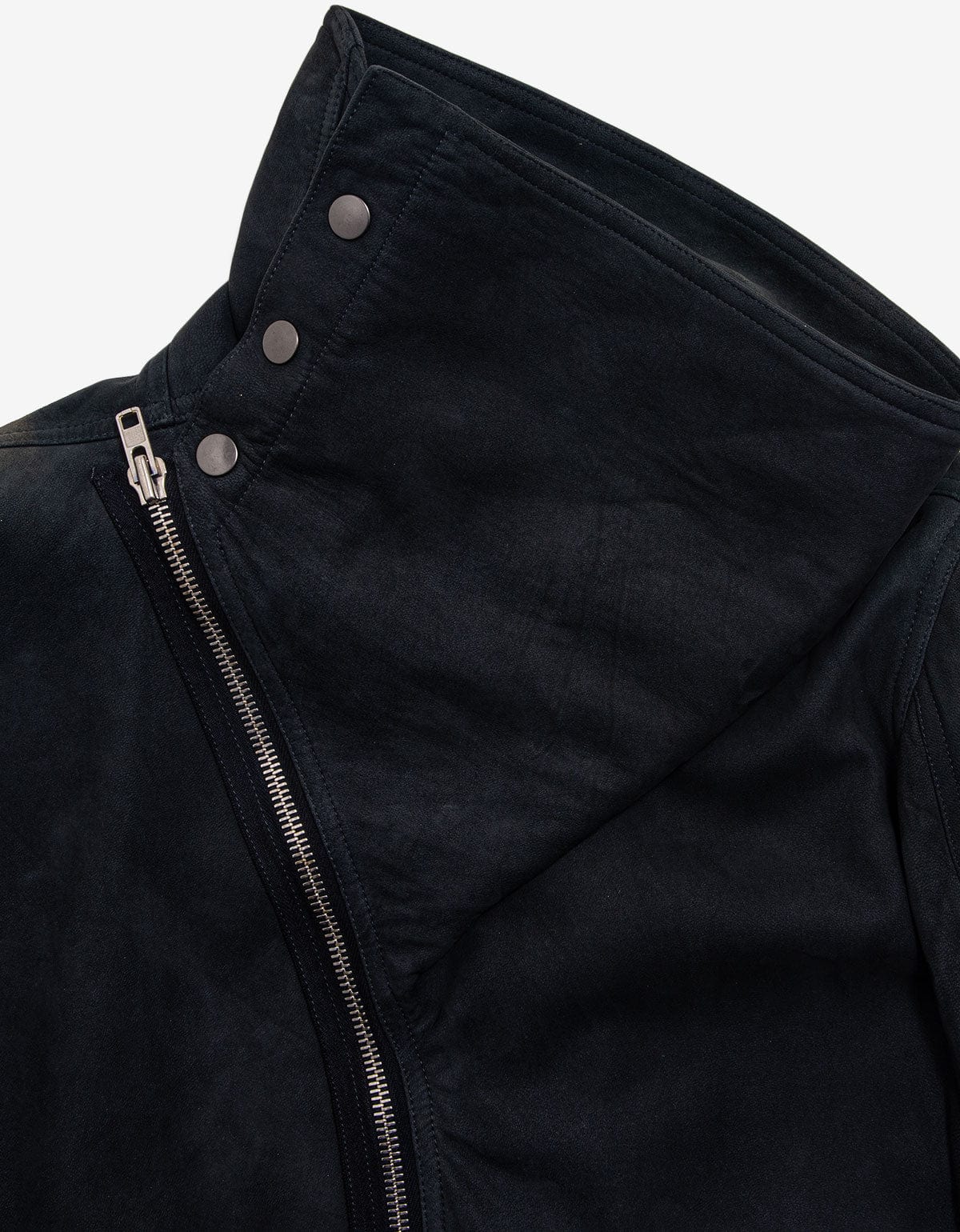 Rick Owens Showtek Passport Blue Leather Jacket 