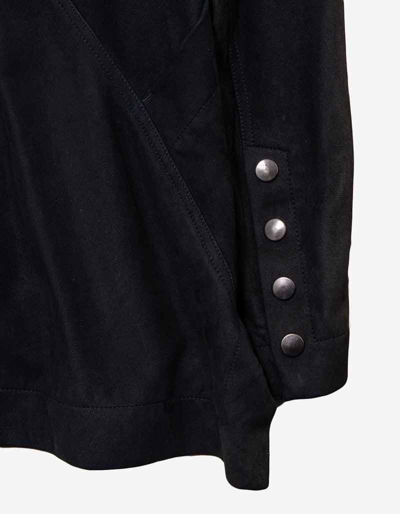 Rick Owens Showtek Passport Blue Leather Jacket 