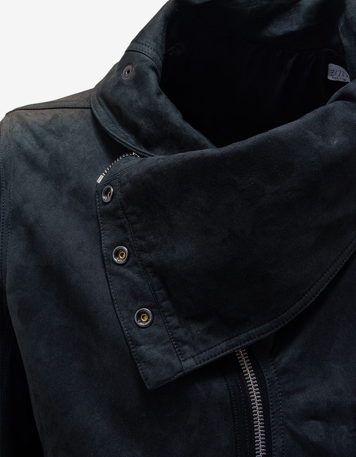 Rick Owens Showtek Passport Blue Leather Jacket 