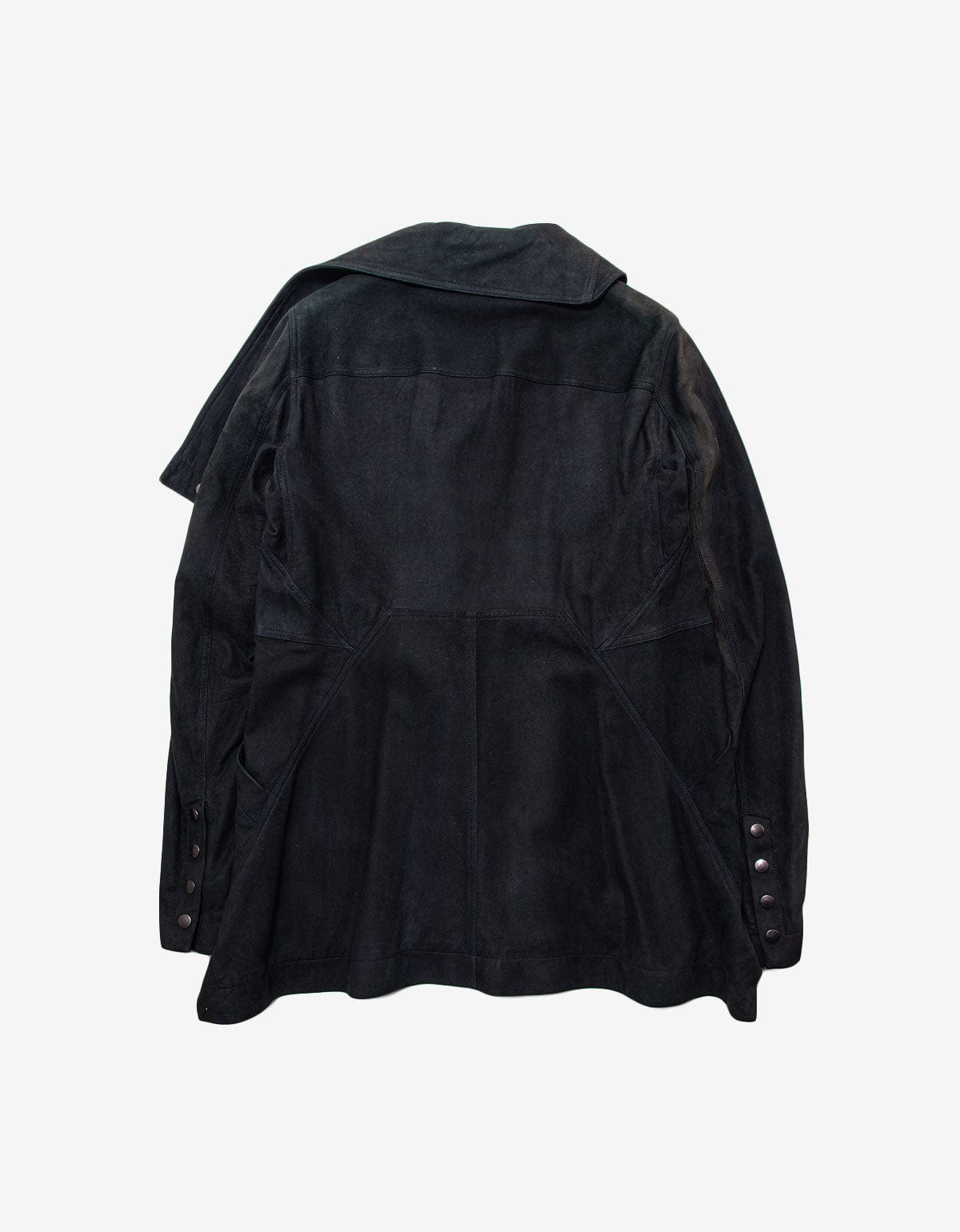 Rick Owens Showtek Passport Blue Leather Jacket 