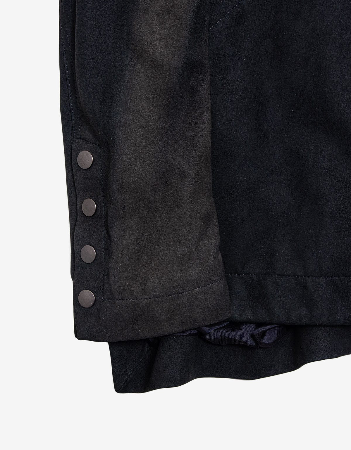Rick Owens Showtek Passport Blue Leather Jacket 