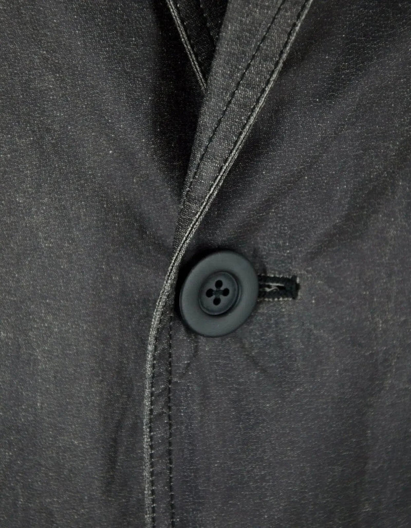 Rick Owens Stravinsky Black Coated Wool Jacket - SS16