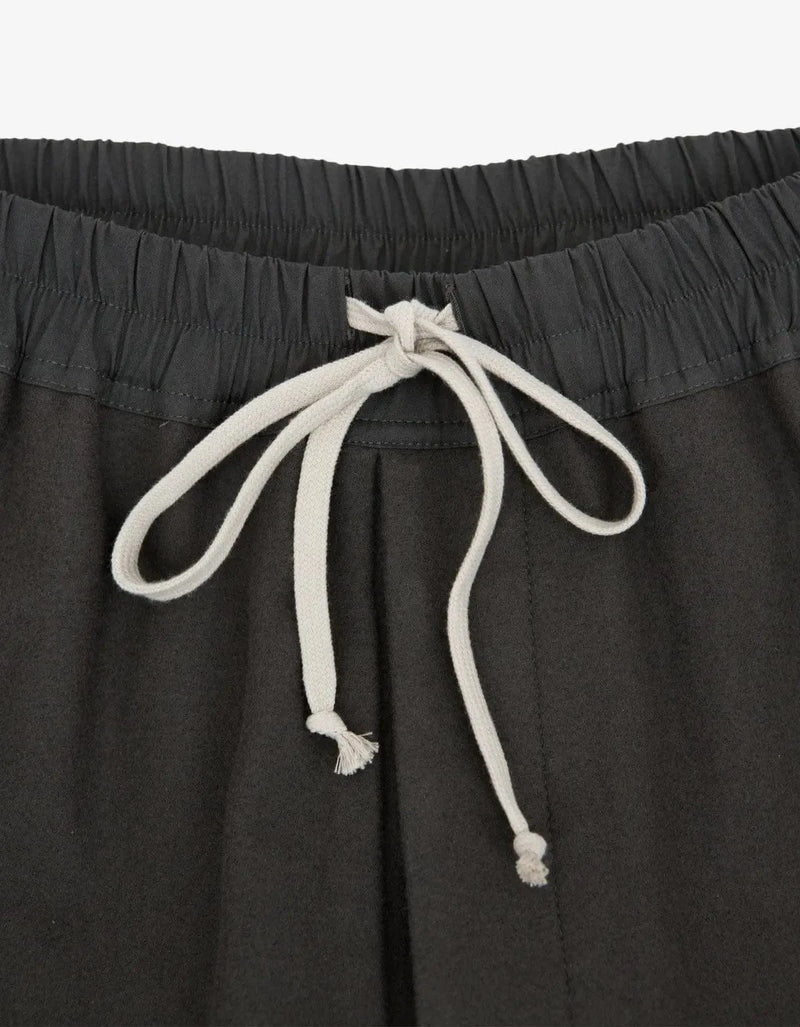 Rick Owens Boxer Pods Darkdust Wool Blend Shorts