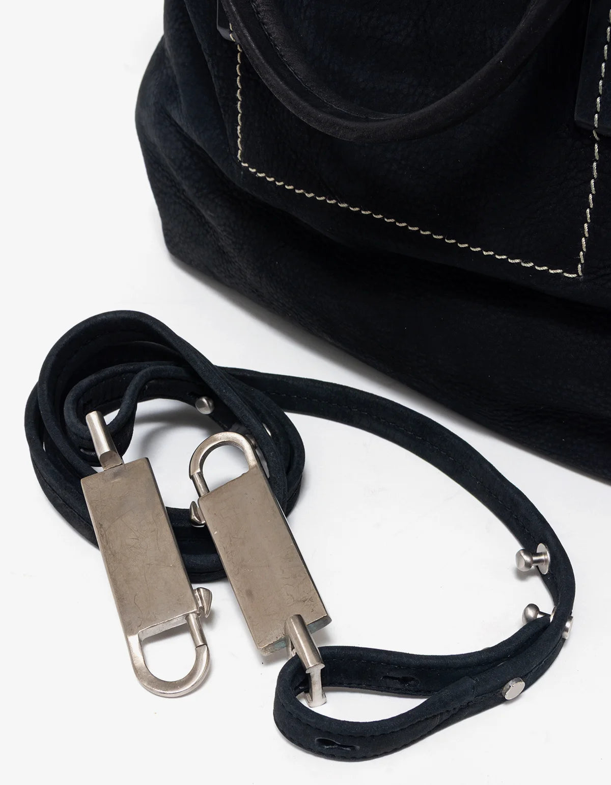 Rick Owens "Dirt" S/S 18 Archival Calfskin & Lambskin Borsa In Pelle Shoulder Bag