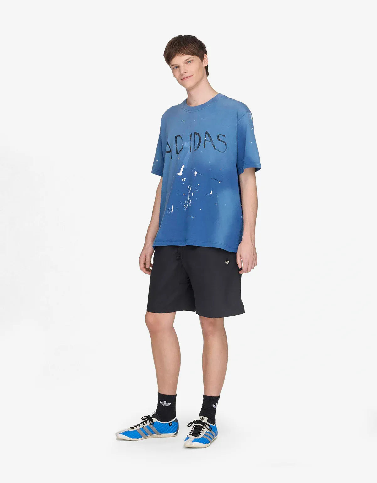Song For The Mute x Adidas Originals 007 Blue Short Sleeve T-Shirt KS1341