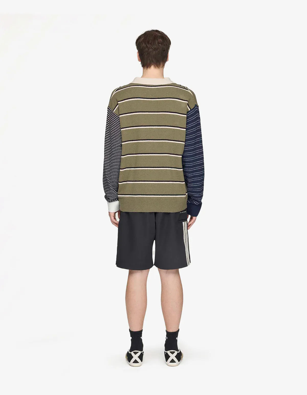 Song For The Mute x Adidas Originals 007 Green Long Sleeve Polo Shirt KS1343